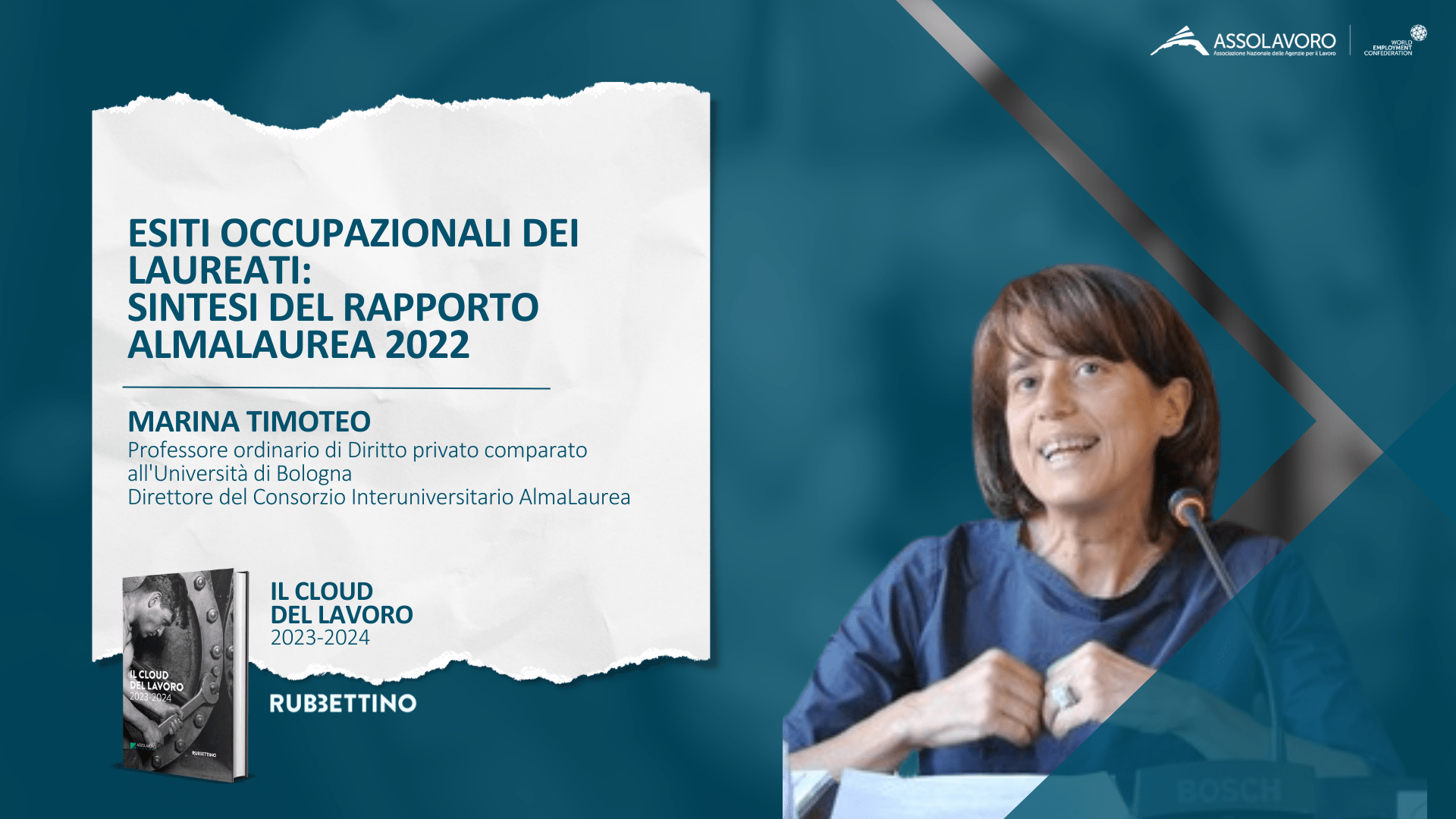 Marina Timoteo ne "Il Cloud del Lavoro 2023-2024"